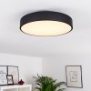 Plovdiv Plafondlamp LED Zwart, 1-licht, Afstandsbediening