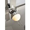 Globo CHAMPION Ventilator Chroom, roestvrij staal, Wit, 1-licht