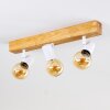 Barbengo Plafondlamp Bruin, Hout licht, Wit, 3-lichts