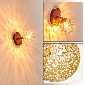 Virga Muurlamp Roest, 1-licht