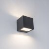 Lutec GEMINI Buiten muurverlichting LED Antraciet, 2-lichts
