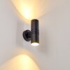 Satava Buiten muurverlichting LED Zwart, 2-lichts