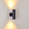 Satava Buiten muurverlichting LED Zwart, 2-lichts