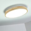 Bagaha Plafondlamp LED Hout licht, 1-licht, Afstandsbediening