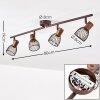 Arjen Plafondlamp Bruin, Roest, 4-lichts