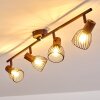 Arjen Plafondlamp Bruin, Roest, 4-lichts