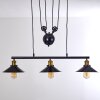 Gudem Hanglamp Zwart-Goud, 3-lichts