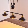 Gudem Hanglamp Zwart-Goud, 3-lichts