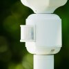 Hongkong Buiten staande lamp Wit, 1-licht, Bewegingsmelder