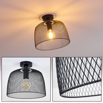 Moholm Plafondlamp Zwart, 1-licht