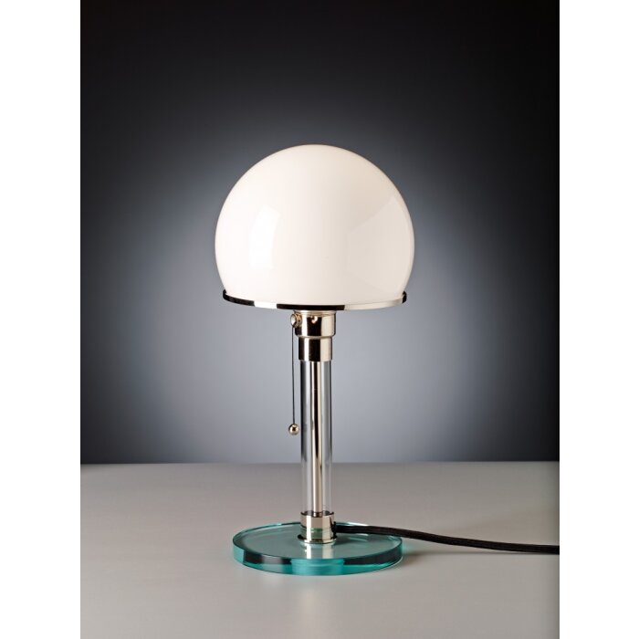 Tecnolumen Wagenfeld WG 24 Tafellamp Nikkel mat, Transparant, Helder, 1-licht