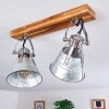 Berkeley Plafondlamp Donkerbruin, Gegalvaniseerd, 2-lichts