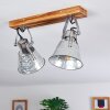 Berkeley Plafondlamp Donkerbruin, Gegalvaniseerd, 2-lichts