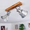 Berkeley Plafondlamp Donkerbruin, Gegalvaniseerd, 2-lichts