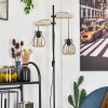 Gondo Staande lamp Hout licht, Zwart, 2-lichts