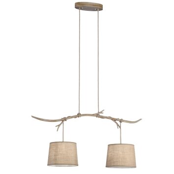 Mantra SABINA Hanglamp Bruin, 2-lichts