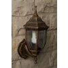 Rabalux Nizza Buiten muurverlichting Goud, Messing, Transparant, Helder