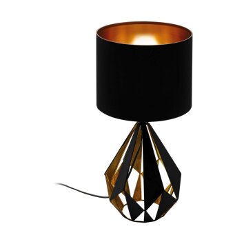 EGLO CARLTON Tafellamp Koperkleurig, Zwart, 1-licht