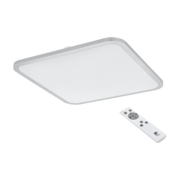 EGLO COGOLETO Plafondlamp LED Zilver, Wit, 1-licht, Afstandsbediening