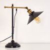 Gudem Tafellamp Zwart-Goud, 1-licht