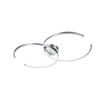 Trio WIZ CITIZEN Plafondlamp LED Nikkel mat, 2-lichts, Afstandsbediening, Kleurwisselaar