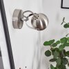 Gadmen Wandlamp Chroom, Nikkel mat, 1-licht
