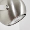 Gadmen Wandlamp Chroom, Nikkel mat, 1-licht