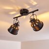 Safari Plafondlamp Zwart, 2-lichts