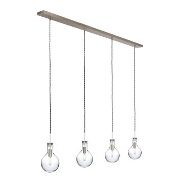 Steinhauer Elegance Hanger Transparant, Helder, 4-lichts