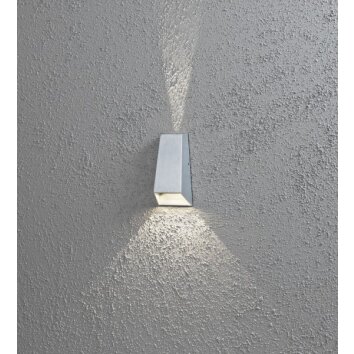 Konstsmide Imola Muurlamp LED Grijs, 2-lichts
