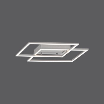 Paul Neuhaus INIGO Plafondlamp LED roestvrij staal, 2-lichts