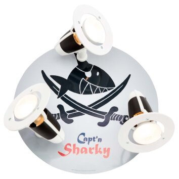 Elobra SÄBELN Plafondlamp Wit, 3-lichts