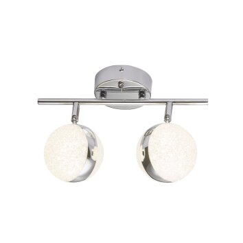 Globo TOBIAS LED Plafondlamp Transparant, 2-lichts