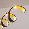 Rezat Hanglamp LED Zwart-Goud, 1-licht