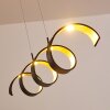 Rezat Hanglamp LED Zwart-Goud, 1-licht