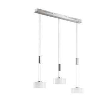 Fischer & Honsel premium Lavin Hanglamp LED Glas, 3-lichts