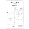 Globo OBARA Onderbouw verlichting LED Glas, 1-licht