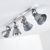 Berkeley Plafondlamp Hout licht, Gegalvaniseerd, 4-lichts