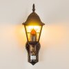 Antibes Buiten muurverlichting Bruin, Goud, 1-licht, Bewegingsmelder