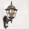 Antibes Buiten muurverlichting Bruin, Goud, 1-licht, Bewegingsmelder