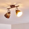 Safari Plafondlamp Roest, 2-lichts