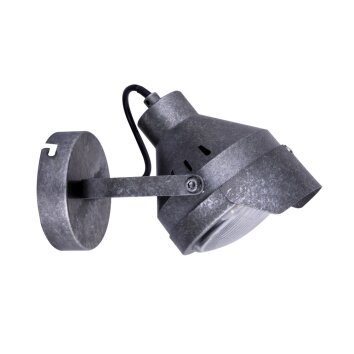 Globo STRAMET Muurlamp Zwart, 1-licht