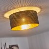 Hobart Plafondlamp Zwart-Goud, 1-licht