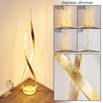 Medle Staande lamp LED Goud, 1-licht