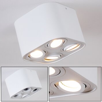 Baishan Plafondlamp Wit, 4-lichts