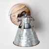 Berkeley Muurlamp Hout licht, Gegalvaniseerd, 1-licht