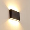 Marsh Buiten muurverlichting LED Zwart, 2-lichts
