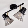 Abel Plafondlamp Zwart-Goud, 2-lichts