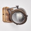 Glostrup Wandlamp Bruin, roestvrij staal, 1-licht