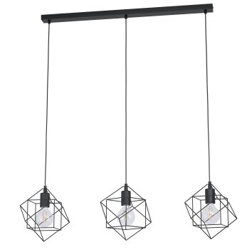 Eglo STRAITON Hanger Zwart, 3-lichts
